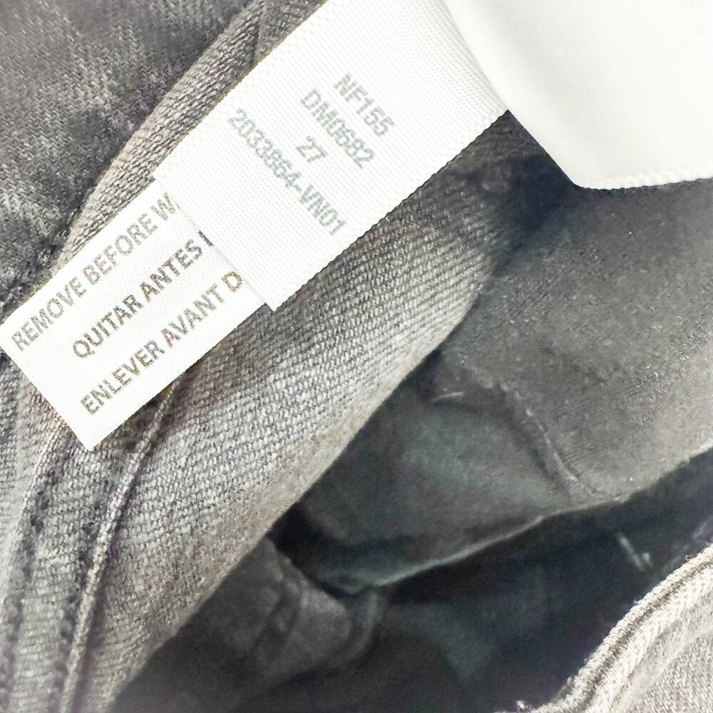 Madewell Curvy Perfect Vintage Straight Jean Charcoal Denim Jeans Size 27 - Picture 8 of 9